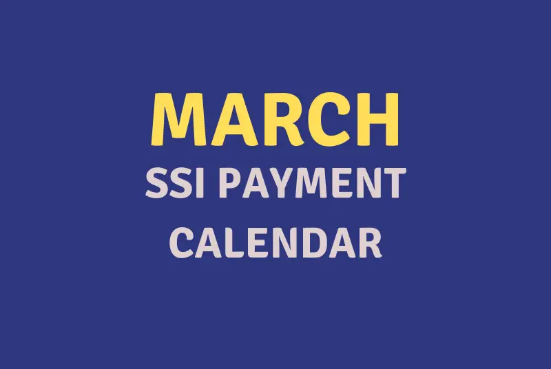 March 2020 SSI Payment Calendar Social Security Portal