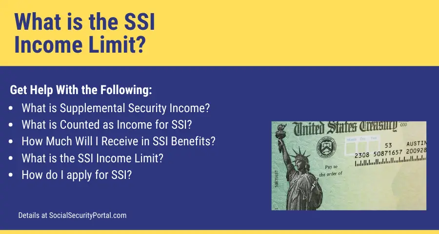 SSI Income Limits - 2020 - Social Security Portal