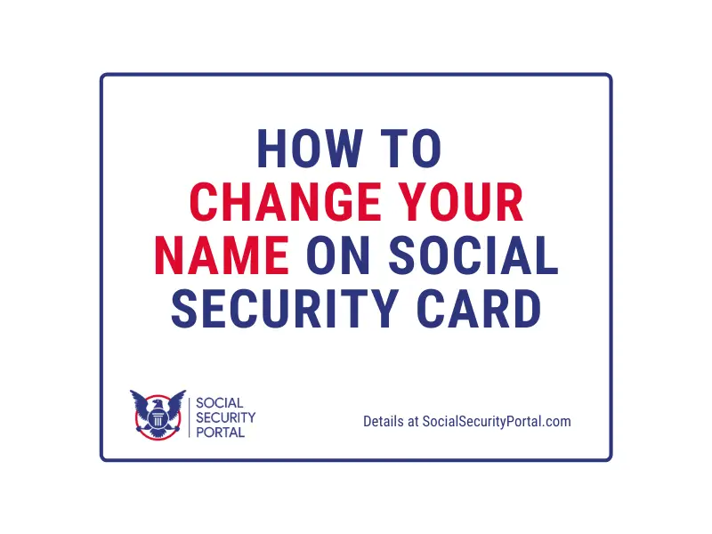 Name Change On Social Security Card Social Security Portal   Change The Name On Social Security Card 